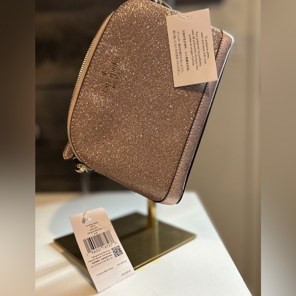 Kate Spade ♠️ Tinsel Small Dome Crossbody in the color Rose Gold Glitter
NWT - Picture 5 of 5
